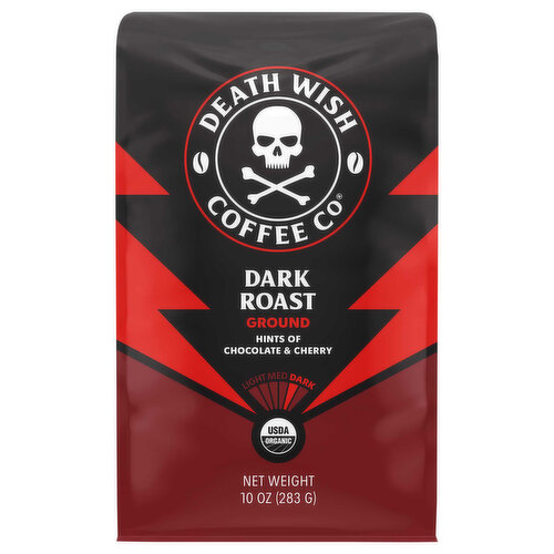 Death Wish Coffee Co Coffee, Ground, Dark Roast