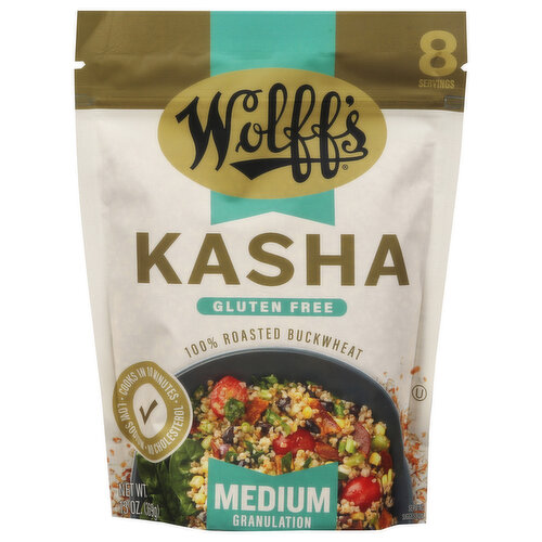 Wolff's Kasha, Gluten Free, Medium Granulation