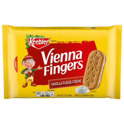 Keebler Sandwich Cookies, Vanilla Fudge Creme