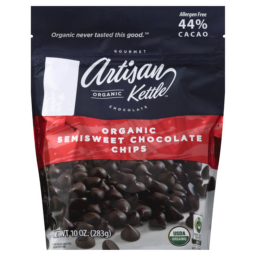 Artisan Kettle Chocolate Chips, Semisweet, Organic