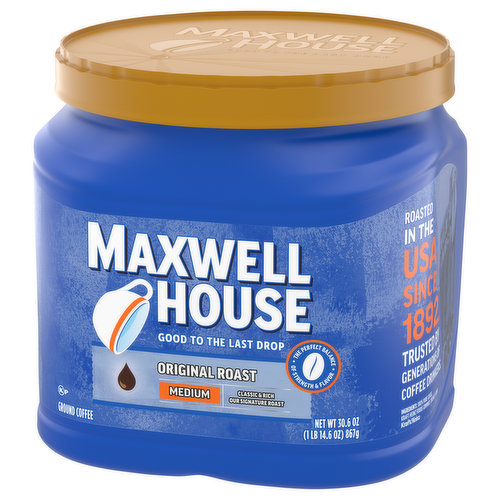 Maxwell House Original Roast Ground Coffee, 11.5 oz. Canister