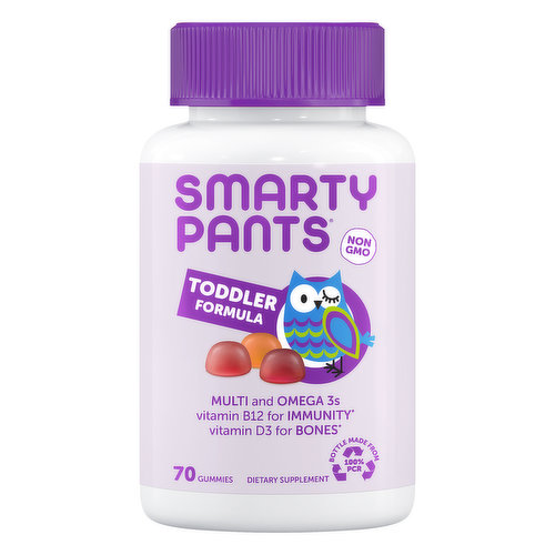 SmartyPants Toddler Formula, Gummies