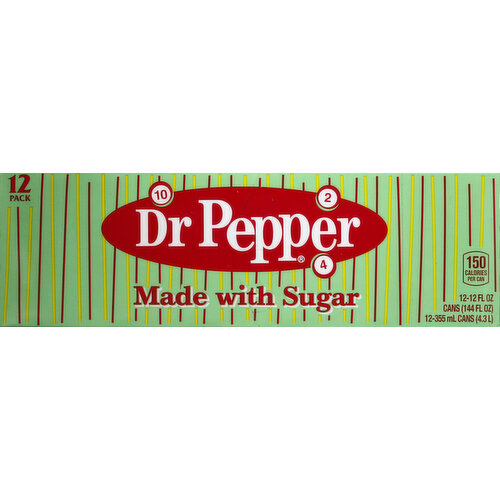 Dr Pepper Soda, 12 Pack