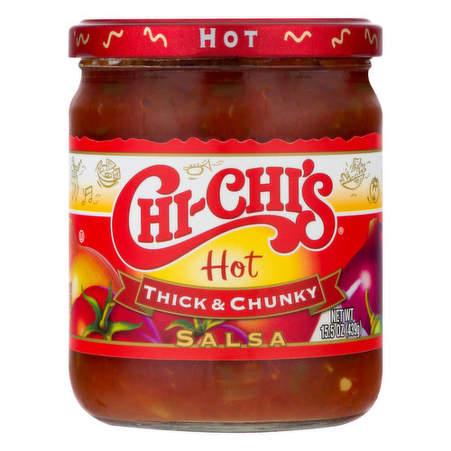 CHI CHIS Salsa, Hot, Thick & Chunky