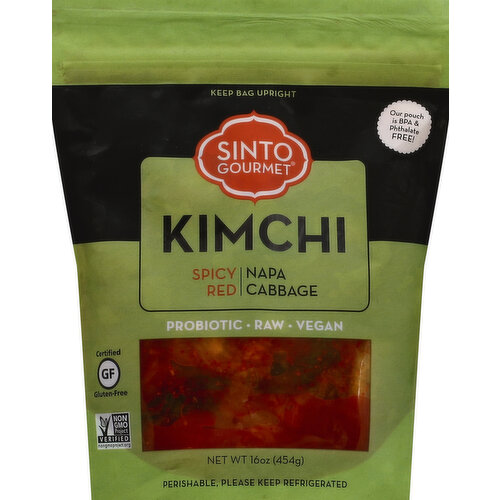 Sinto Gourmet Kimchi, Napa Cabbage, Spicy Red