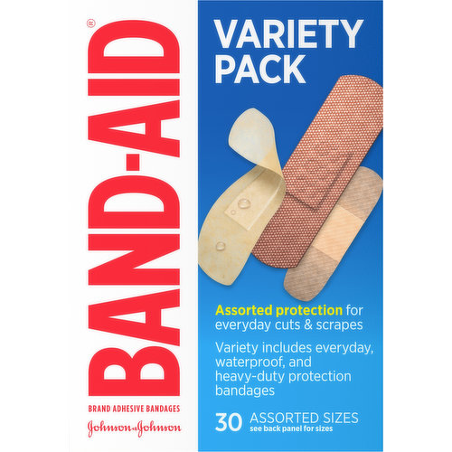 Band-Aid Adhesive Bandages, Variety Pack