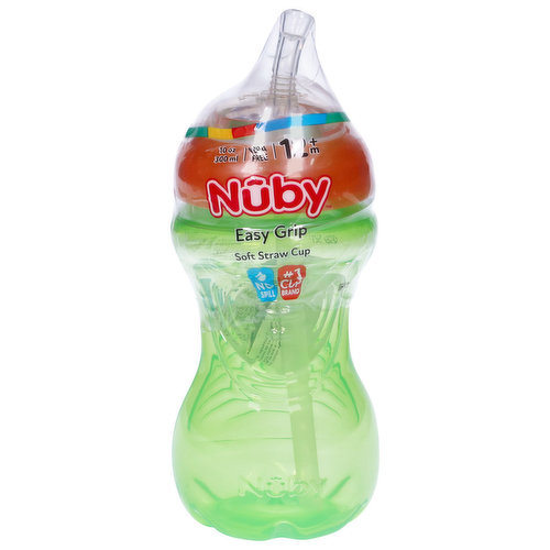 Nuby Soft Straw Cup, 10 Ounces, 12m+