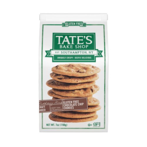 Tate's Bake Shop Tate's Bake Shop Gluten Free Chocolate Chip Cookies, Gluten Free Cookies, 7 oz