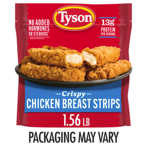 Tyson Tyson Frozen Crispy Chicken Breast Strips, 1.56 lb Bag