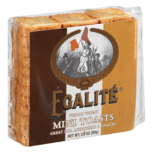 Egalite Mini Toasts, Whole Wheat