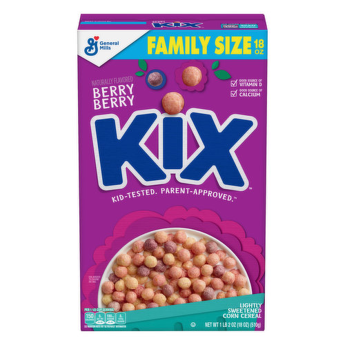 Kix Cereal, Berry Berry, Family Size