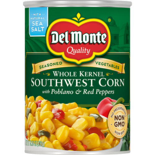 Del Monte Southwest Corn, Whole Kernel