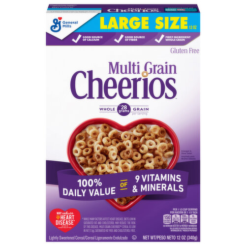 Cheerios Cereal, Multi Grain, Large Size - Super 1 Foods