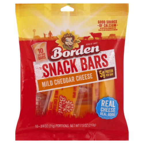 Borden Snack Bars, Mild Cheddar Cheese