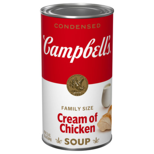 Campbell's Condensed Soup, Cream of Chicken, Family Size - Brookshire's