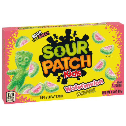 Sour Patch Kids SOUR PATCH KIDS Watermelon Soft & Chewy Candy, 3.5
