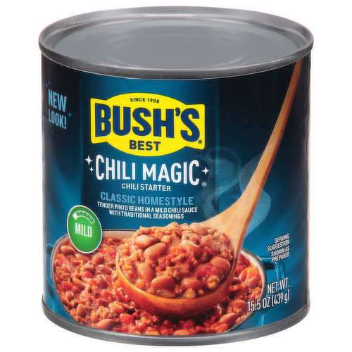 Bush's Best Chili Starter, Mild, Classic Homestyle « Discount Drug Mart