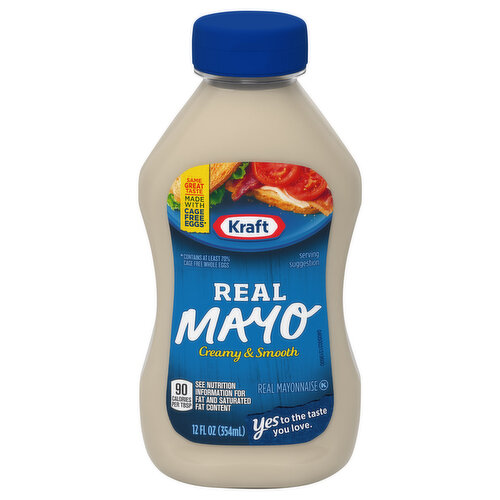 Kraft Mayonnaise, Creamy & Smooth, Real Mayo