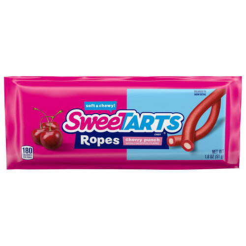 Sweetarts Candy, Cherry Punch, Soft & Chewy, Ropes