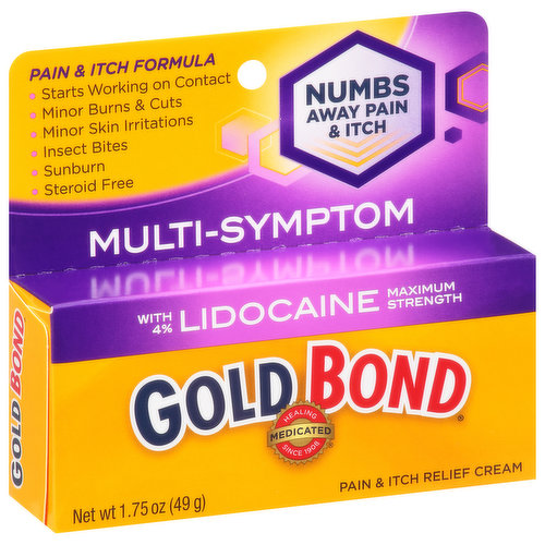 Gold Bond Pain & Itch Relief, Multi-Symptom, Maximum Strength, Cream