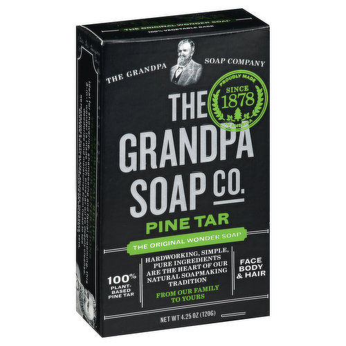 The Grandpa Soap Co. Soap, The Original Wonder, Pine Tar