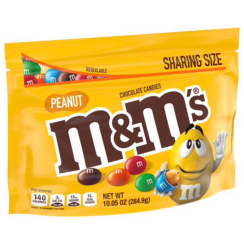 M&M's Milk Chocolate Peanut Candy - Sharing Size 10.05 oz