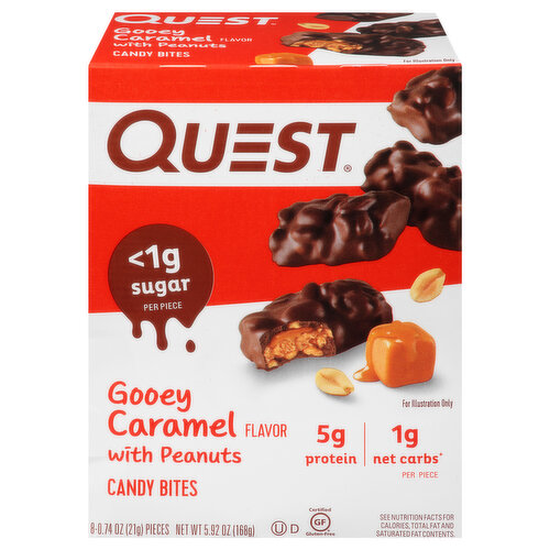 Quest Candy Bites, Gooey Caramel Flavor
