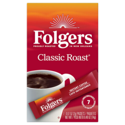 Folgers Coffee, Instant, Classic Roast