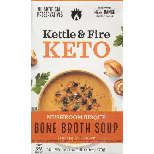 Kettle & Fire Bone Broth Soup, Mushroom Bisque