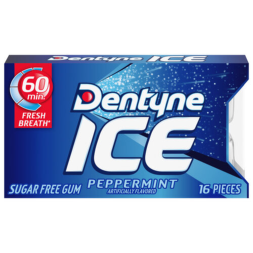 Dentyne Gum, Sugar Free, Peppermint