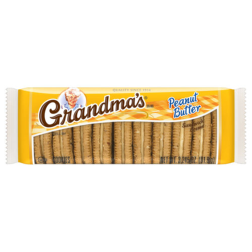 Grandma's Cookies, Peanut Butter, Sandwich Creme