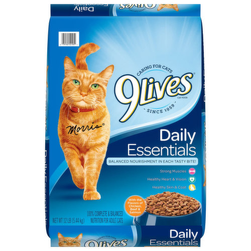 9Lives Cat Food, Chicken, Beef & Salmon