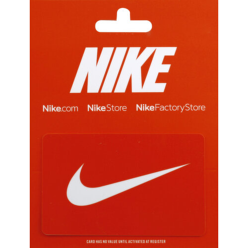 Nike Gift Card, $25-$500