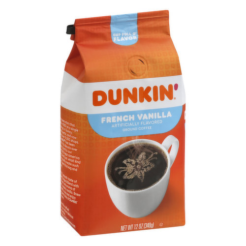 Dunkin Coffee, Ground, French Vanilla