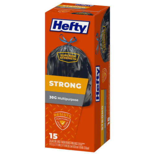 Hefty® Ultra Strong™ Multipurpose White Pine Breeze 30 Gallon Drawstring Trash  Bags, 25 ct - Harris Teeter