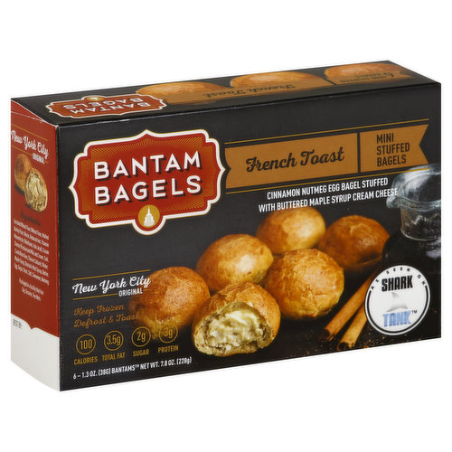 Bantam Bagels Bagels, Stuffed, French Toast, Mini