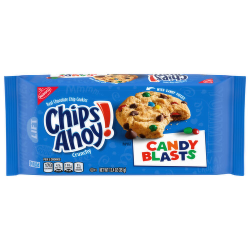 Chips Ahoy! Chocolate Chip Cookies, Candy Blasts, Crunchy