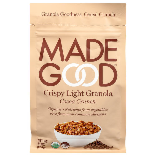MadeGood Granola, Cocoa Crunch, Crispy Light