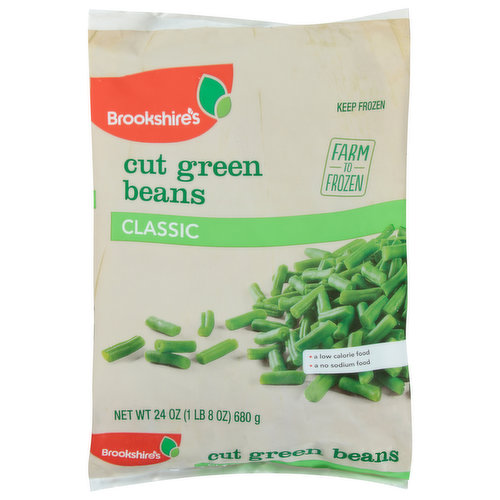 Brookshire's Green Beans, Cut, Classic