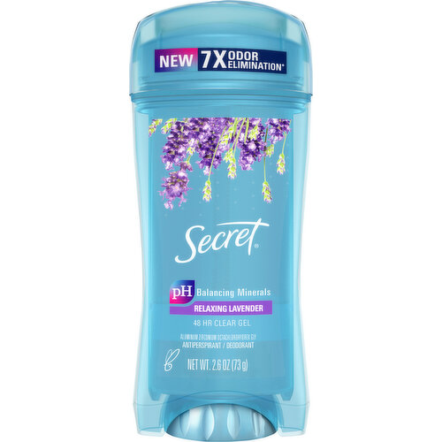 Secret Antiperspirant/Deodorant, Relaxing Lavender, Clear Gel