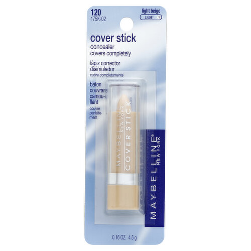 Maybelline Concealer, Cover Stick, Light Beige 120