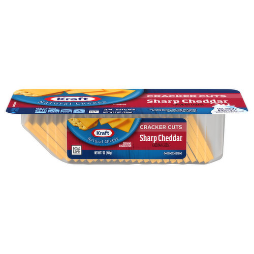 Kraft Cracker Cuts Sharp Cheddar Cheese Slices