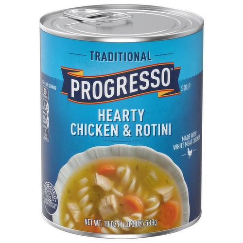 Progresso Soup, Hearty Chicken & Rotini, Traditional
