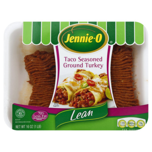Jennie-O Turkey, Ground, Lean, Taco Seasoned