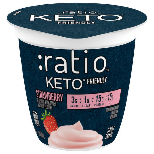 Ratio Dairy Snack, Keto Friendly, Strawberry