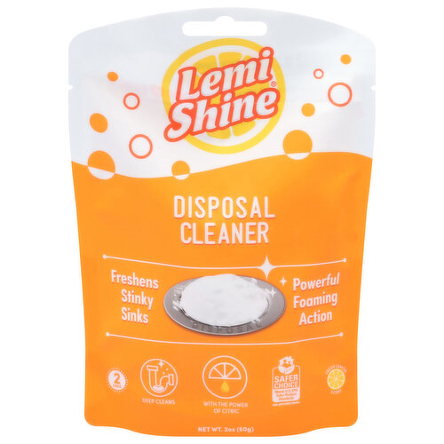 Lemi Shine Disposal Cleaner, Fresh Lemon Scent