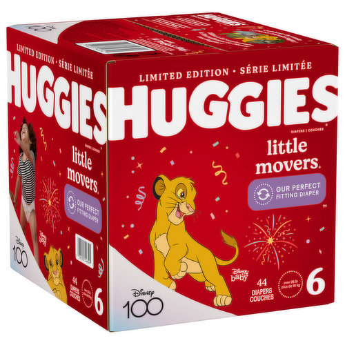 Save on Huggies Little Movers Size 6 Diapers 35+ lbs Order Online Delivery