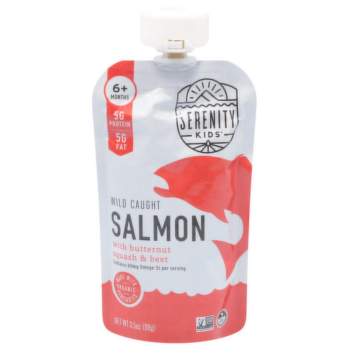 Serenity Kids Salmon, Wild Caught, 6+ Months