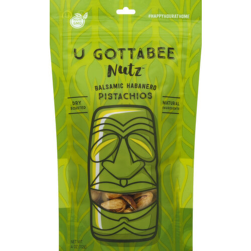 U Gottabee Nutz Pistachios, Balsamic Habanero