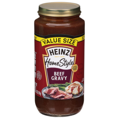 Heinz Gravy, Beef, Home Style, Value Size